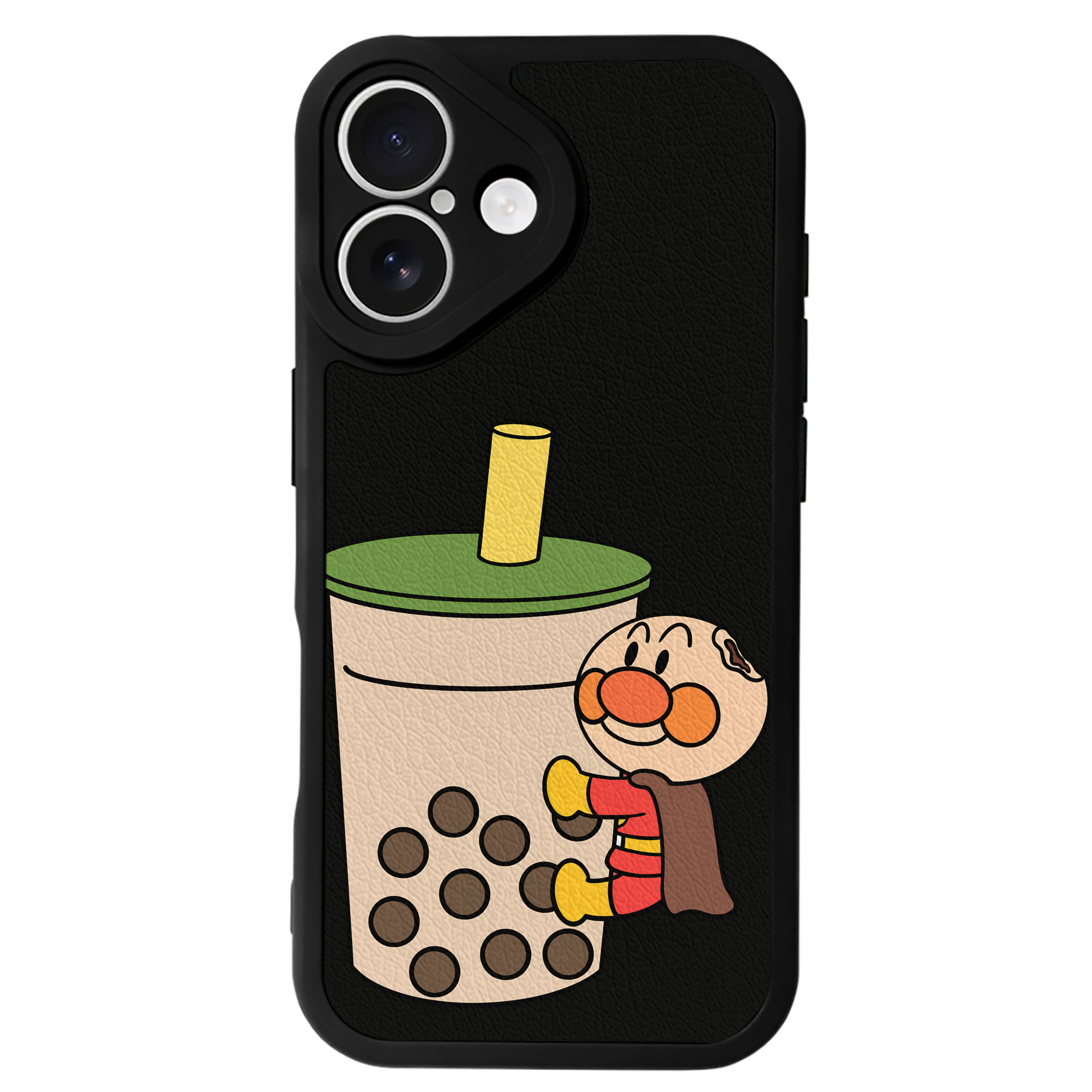 （画像用） アンパンマン Anpanman 【iPhone 16シリーズ対応】シリコンスマホケース（レザー調） 材質：シリコン